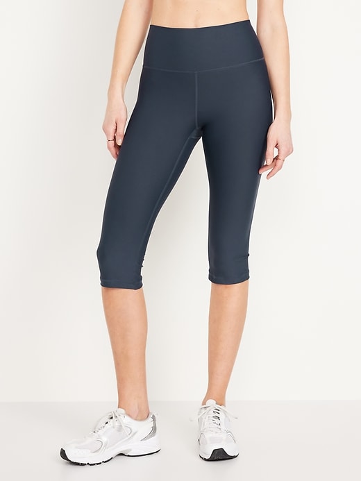 Image number 1 showing, High-Waisted PowerSoft Crop Leggings