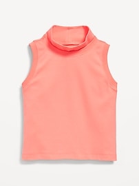 View large product image 3 of 4. Dynamic Fleece Sleeveless Mock-Neck Top for Girls