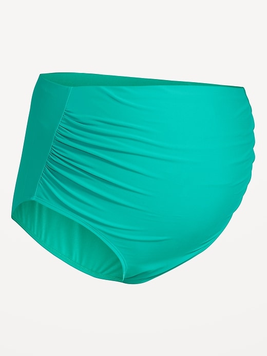 Image number 4 showing, Maternity High-Waisted Swim Bottoms
