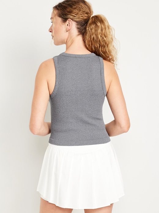 Image number 2 showing, Fitted Seamless Ribbed Tank Top