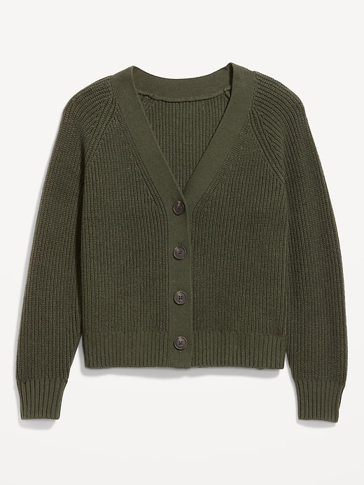 Image number 4 showing, Shaker-Stitch Cardigan Sweater