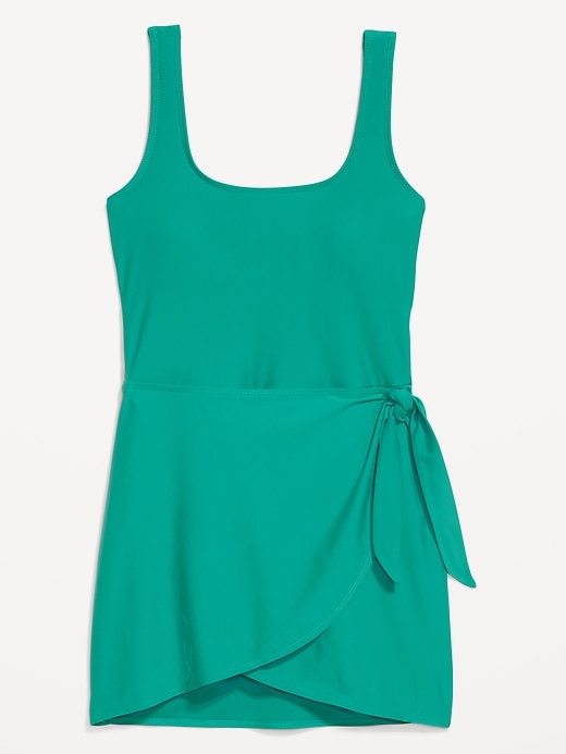 Image number 4 showing, Side-Tie Swim Dress