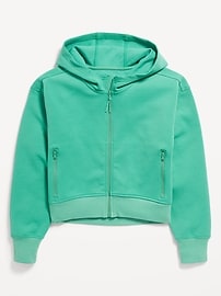 View large product image 3 of 4. Dynamic Fleece Zip-Front Performance Hoodie for Girls