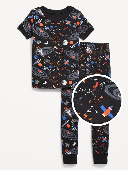 View large product image 1 of 2. Snug-Fit Printed Pajama Set for Toddler &amp; Baby