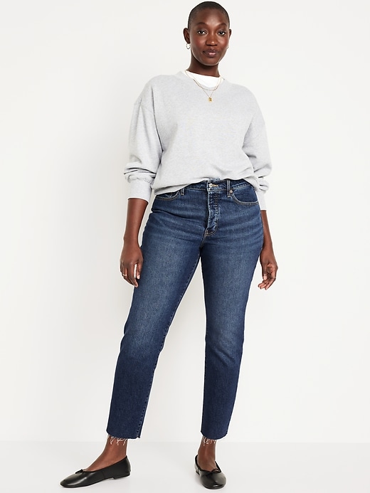 High-Waisted Button-Fly OG Straight Ankle Jeans | Old Navy