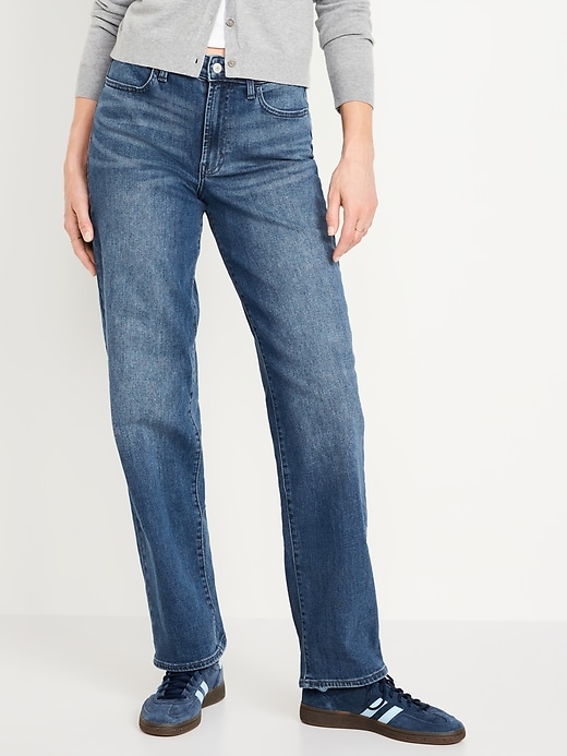 Image number 2 showing, High-Waisted Wow Loose Jeans