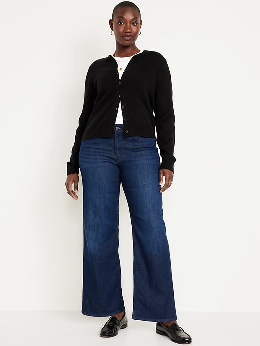 Image number 5 showing, High-Waisted Wow Wide-Leg Jeans