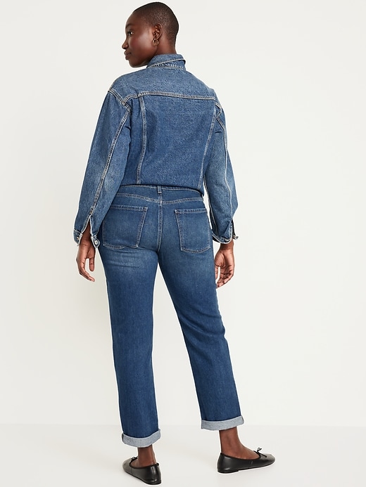 Image number 6 showing, Mid-Rise Wow Boyfriend Straight Jeans