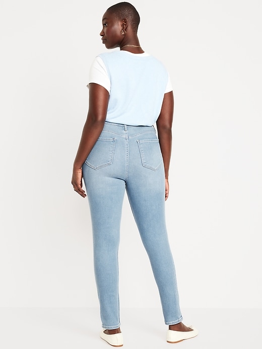 Image number 6 showing, Extra High-Waisted Rockstar 360° Stretch Super-Skinny Ankle Jeans