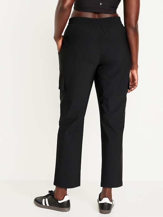 Image number 5 showing, High-Waisted SleekTech Cargo Ankle Pants