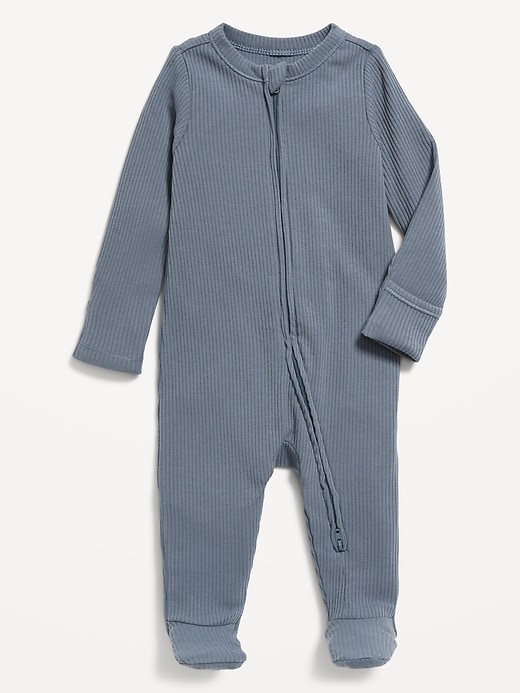 View large product image 1 of 2. 2-Way-Zip Sleep &amp; Play Footed One-Piece for Baby