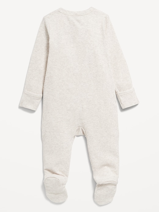 View large product image 2 of 2. 2-Way-Zip Sleep &amp; Play Footed One-Piece for Baby