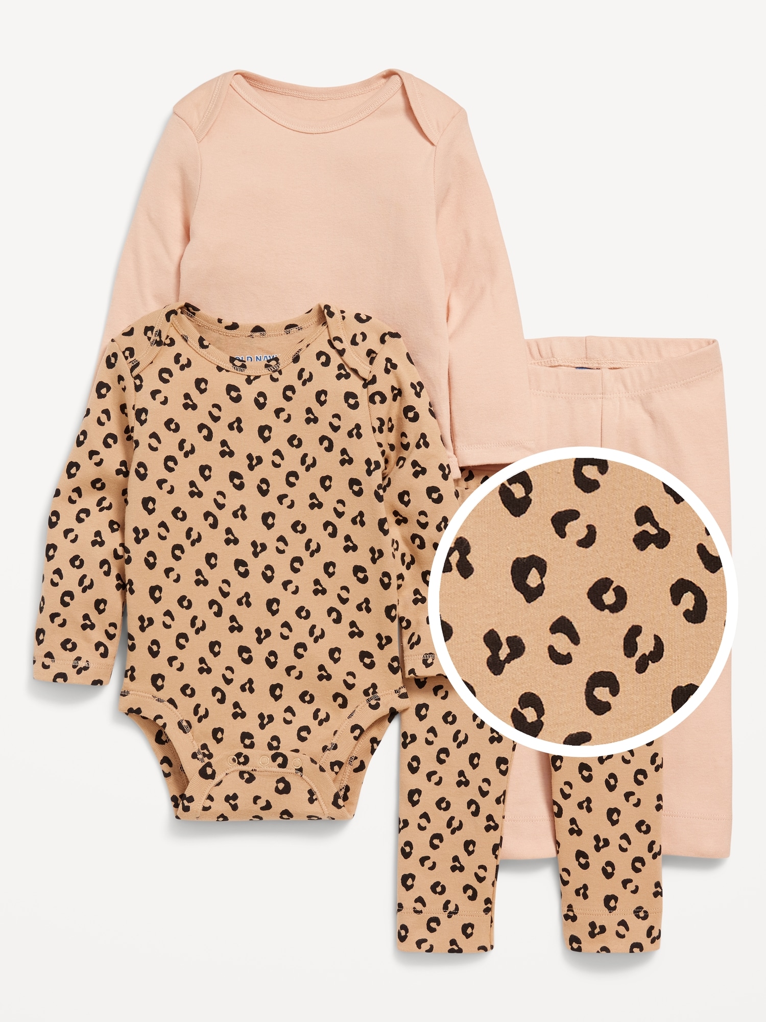 Old Navy Bodysuit and Leggings 4 Pack for Baby Brown Size 6 12 M