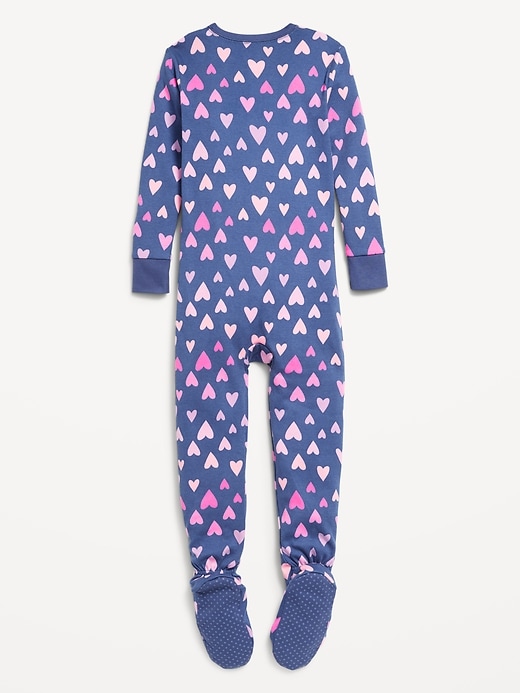 View large product image 2 of 2. Snug-Fit Zip-Front Footed Pajama One-Piece for Toddler &amp; Baby