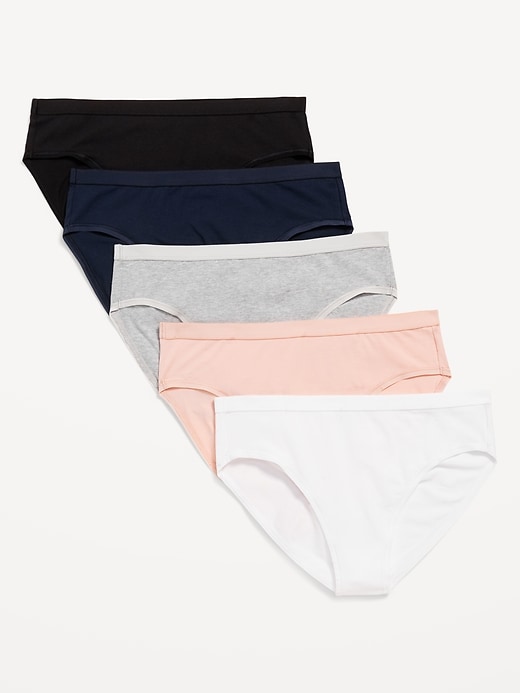 View large product image 1 of 2. High-Waisted Everyday Cotton Underwear 5-Pack