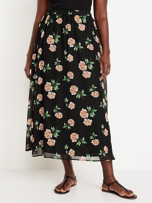 Image number 5 showing, Chiffon Maxi Skirt