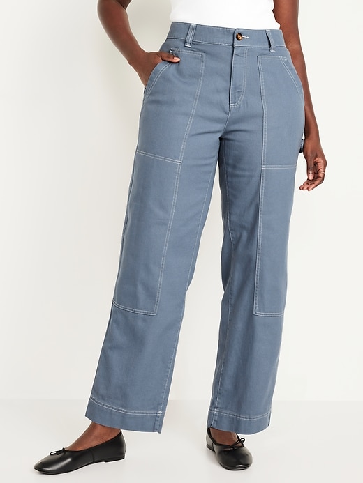 Image number 5 showing, High-Waisted Utility Pants