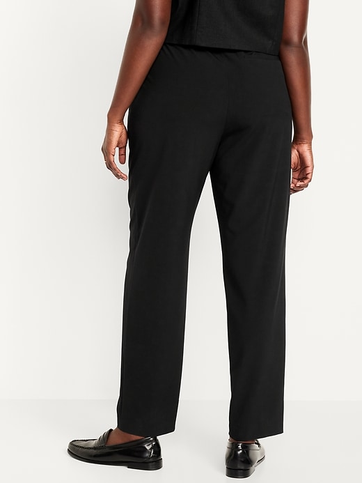 Image number 6 showing, High-Waisted Pull-On Billie Straight Trouser