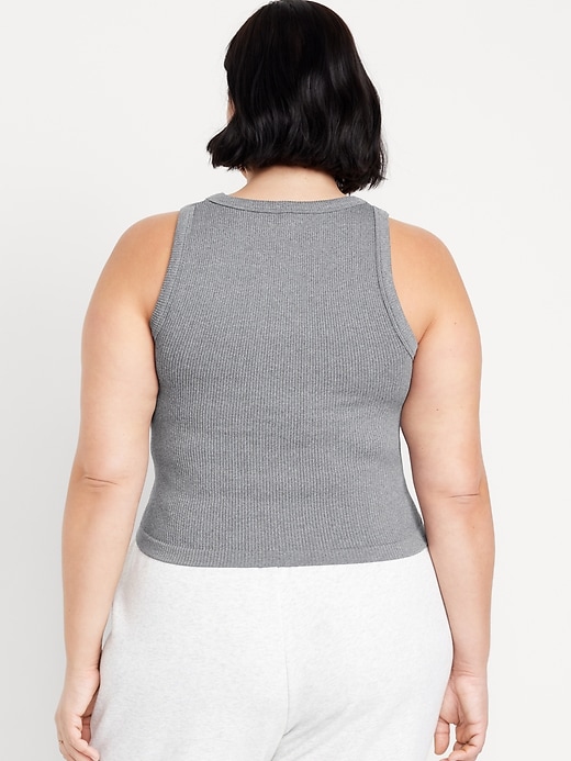 Image number 8 showing, Fitted Seamless Ribbed Tank Top