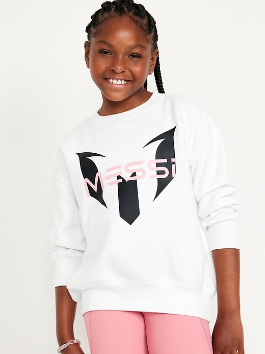 View large product image 1 of 4. Messi™ Oversized Graphic Sweatshirt for Girls