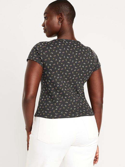 Image number 6 showing, Rib-Knit Button-Down Top