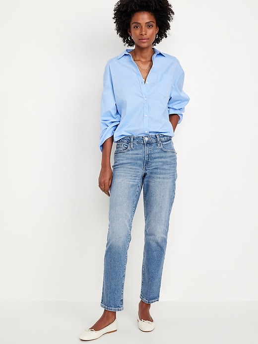 Image number 1 showing, Mid-Rise OG Straight Ankle Jeans