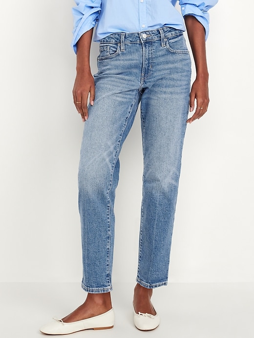 Image number 2 showing, Mid-Rise OG Straight Ankle Jeans