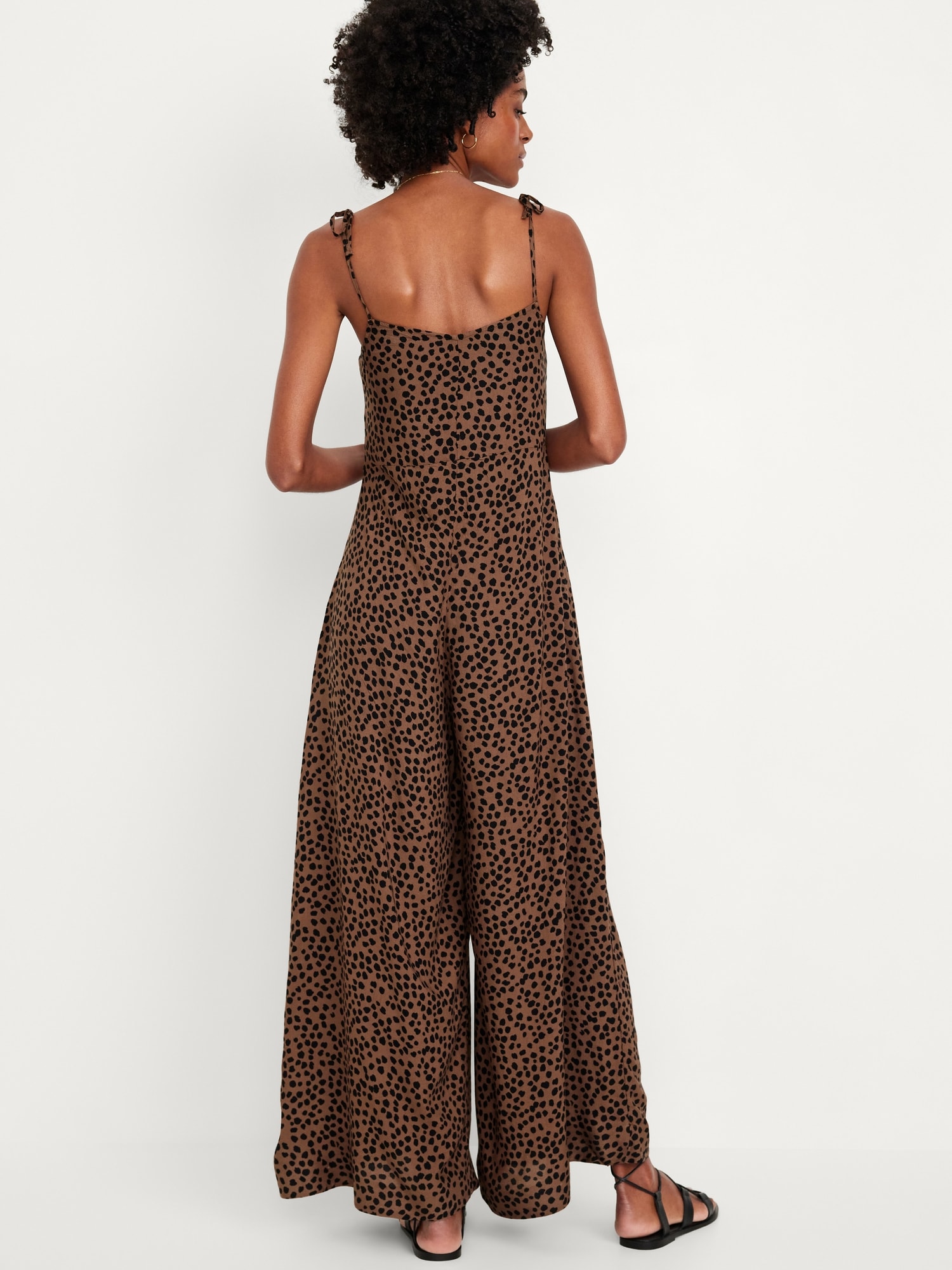 Sleeveless Wide-leg Jumpsuit 