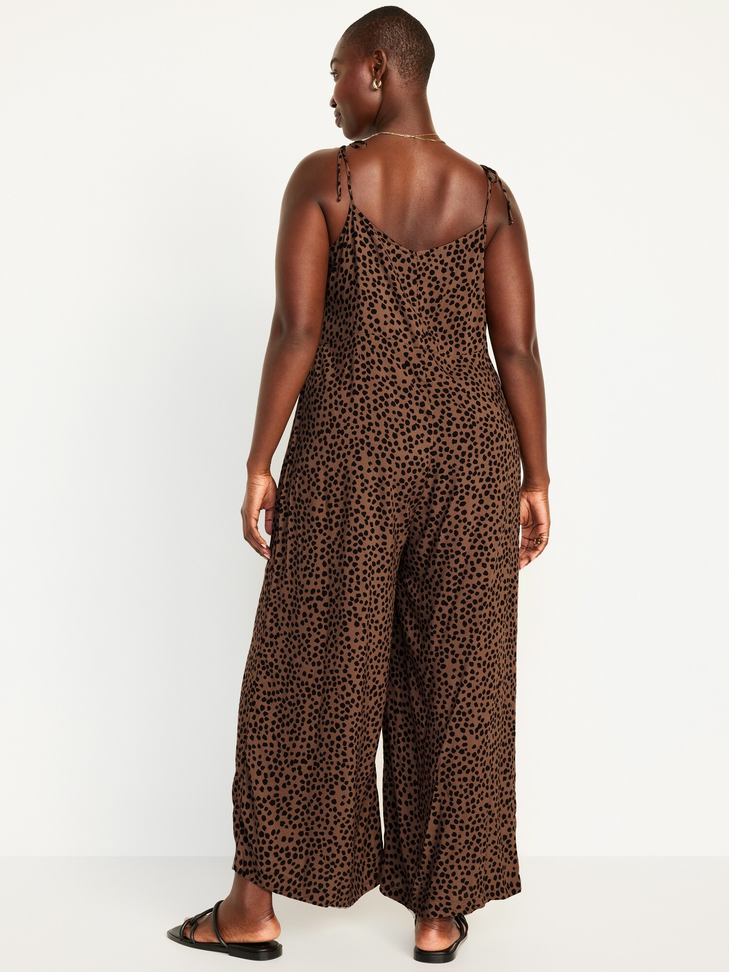 Sleeveless Wide-leg Jumpsuit 