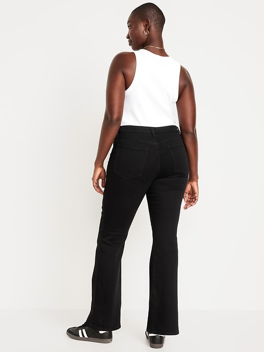 Image number 6 showing, High-Waisted Wow Black Flare Jeans