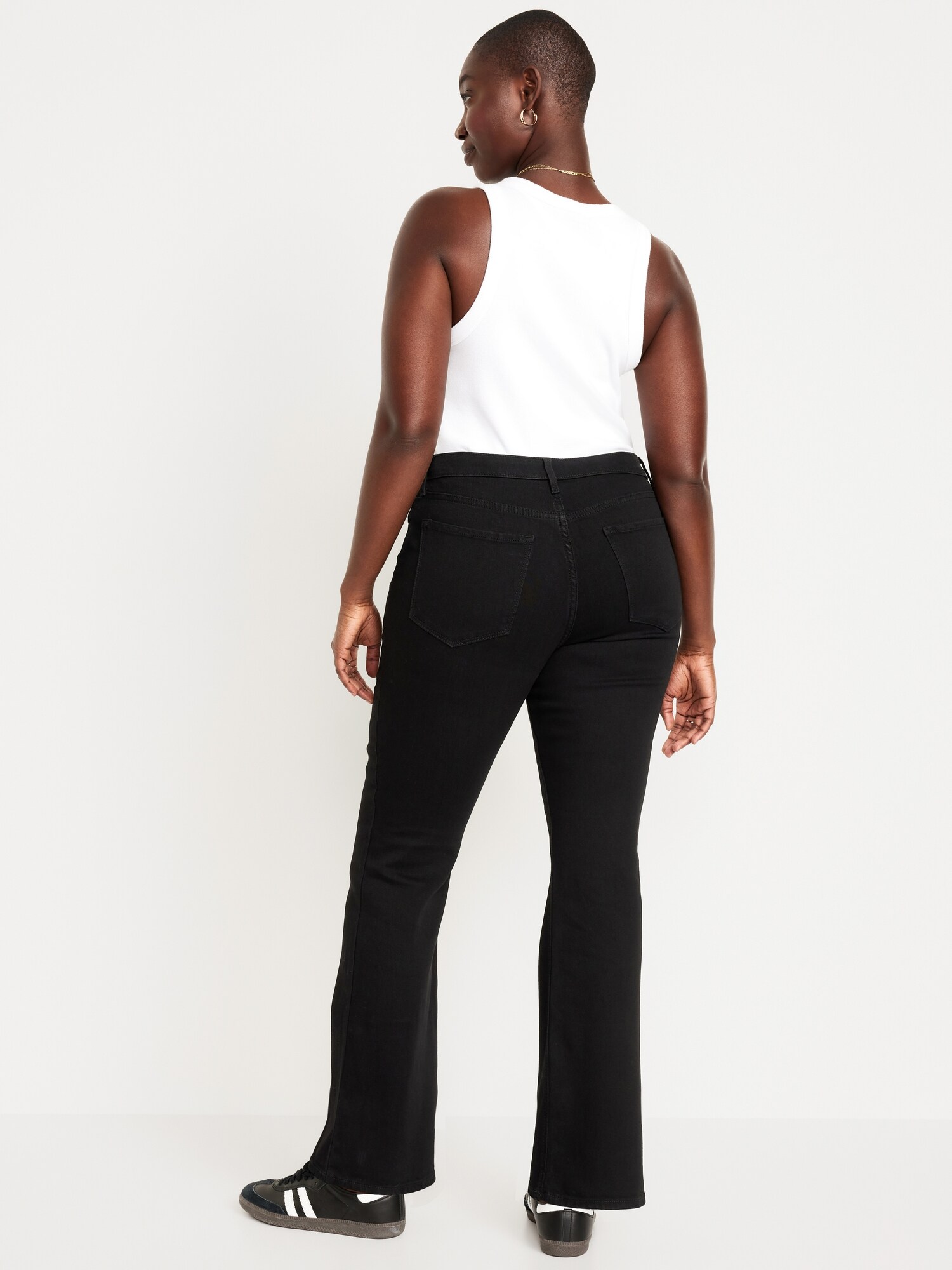 Женские джинсы Old Navy High-Waisted Wow Flare, цвет: Чёрный — фото 5