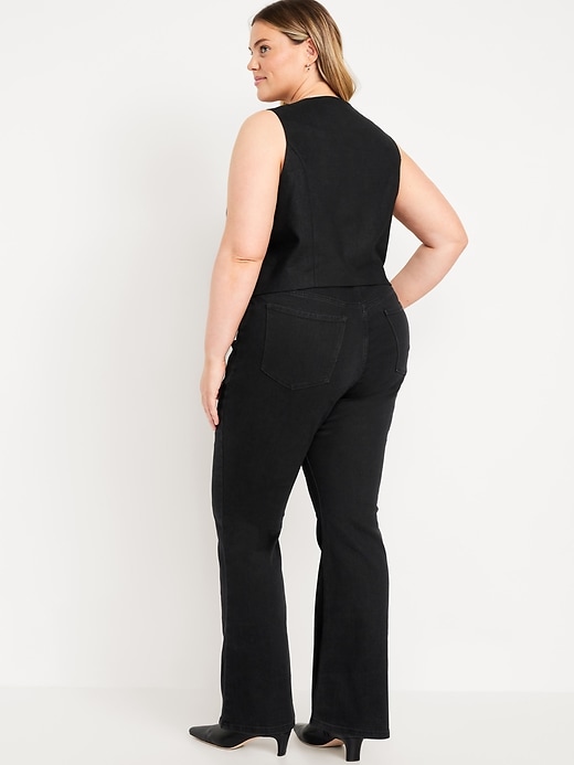 Image number 8 showing, High-Waisted Wow Black Flare Jeans