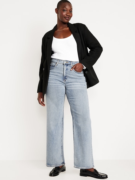 Image number 5 showing, Extra High-Waisted Wide-Leg Jeans