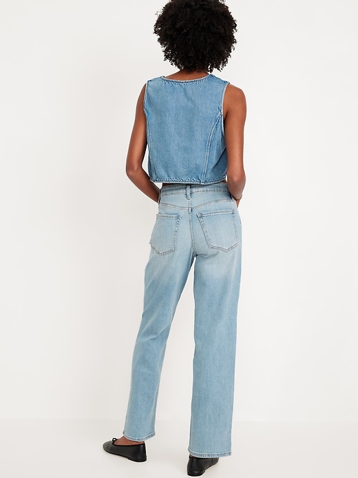 Image number 3 showing, High-Waisted Wow Loose Jeans