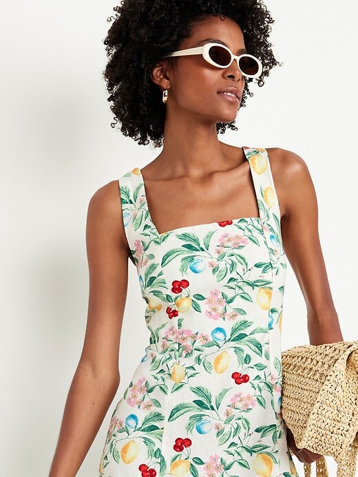 Sleeveless Linen-Blend Mini Dress | Old Navy