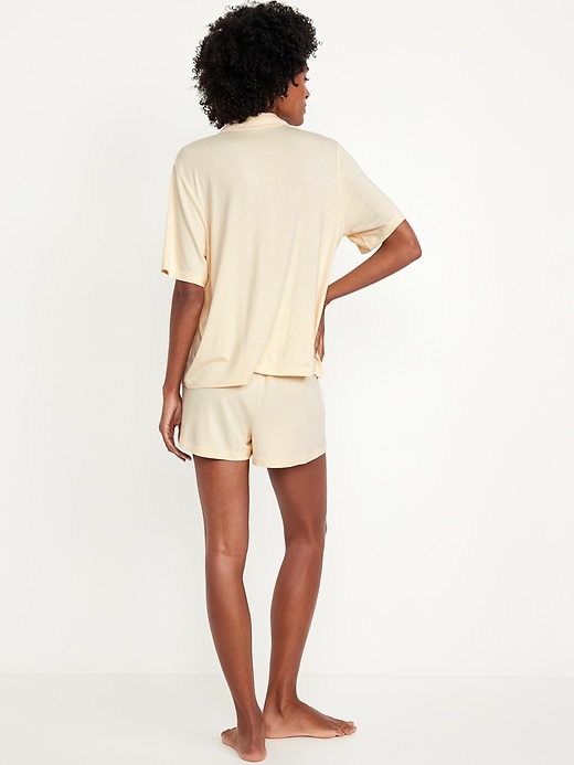 Image number 2 showing, Knit Jersey Pajama Short Set