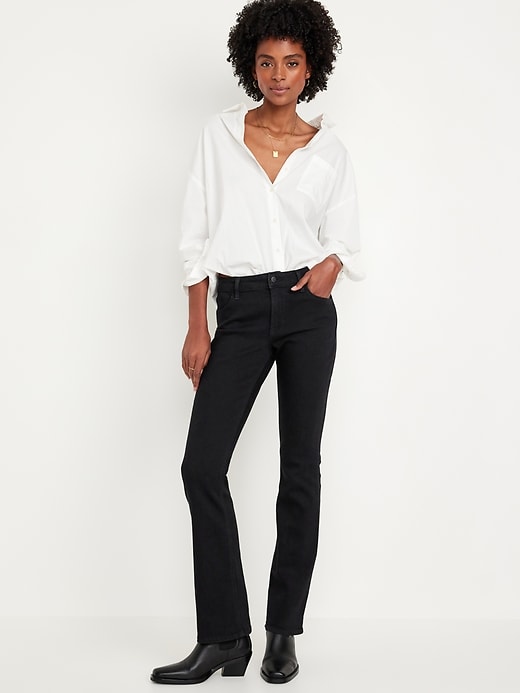 Image number 1 showing, Mid-Rise Wow Boot-Cut Jeans
