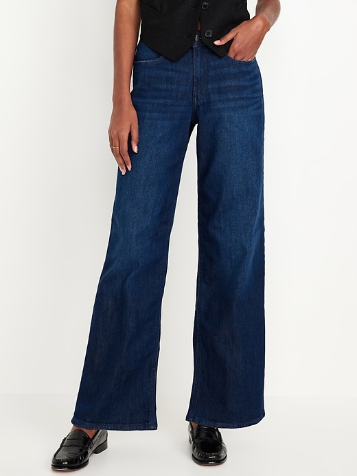 Image number 2 showing, High-Waisted Wow Wide-Leg Jeans