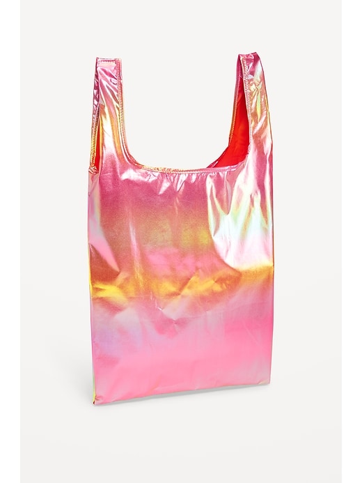 View large product image 2 of 2. Outtek™ Iridescent Reusable Shopper Tote
