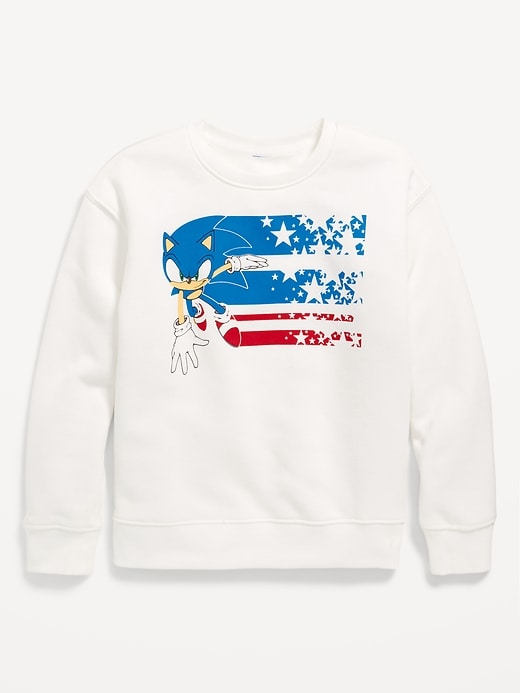 View large product image 2 of 3. Sonic The Hedgehog™ Gender-Neutral Crew-Neck Sweatshirt for Kids