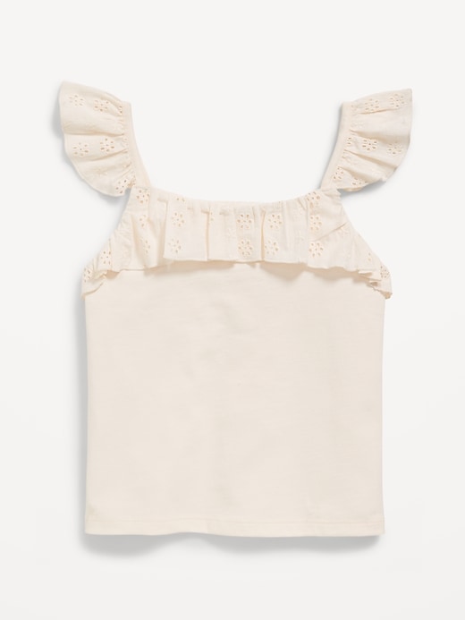 View large product image 2 of 3. Fitted Ruffle-Trim Tank Top for Girls