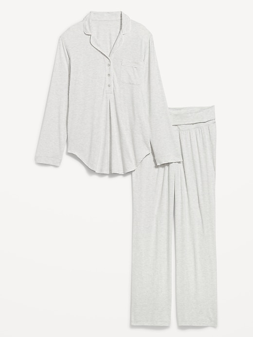 Image number 5 showing, Maternity Knit Pajama Set
