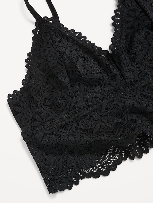 Image number 3 showing, Lace Longline Bralette