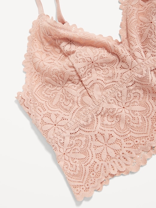 Image number 3 showing, Lace Longline Bralette