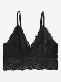 View large product image 4 of 8. Lace Longline Bralette