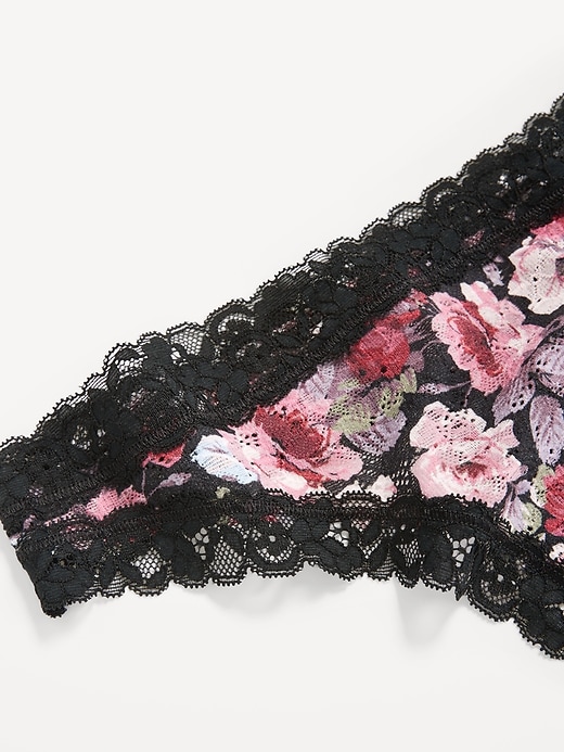 Image number 3 showing, Lace Thong Underwear