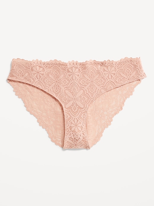 Image number 4 showing, Mid-Rise Lace Bikini Underwear