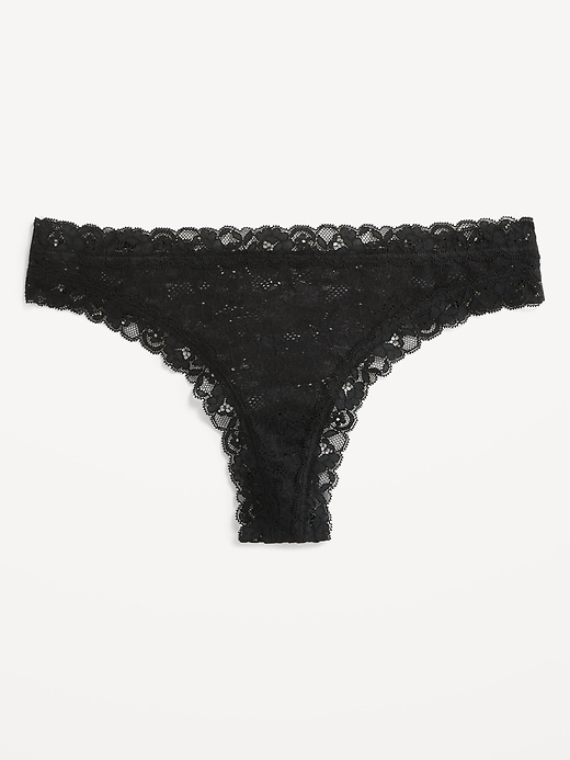 Image number 4 showing, Lace Thong Underwear