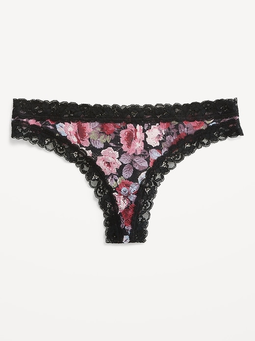 Image number 4 showing, Lace Thong Underwear