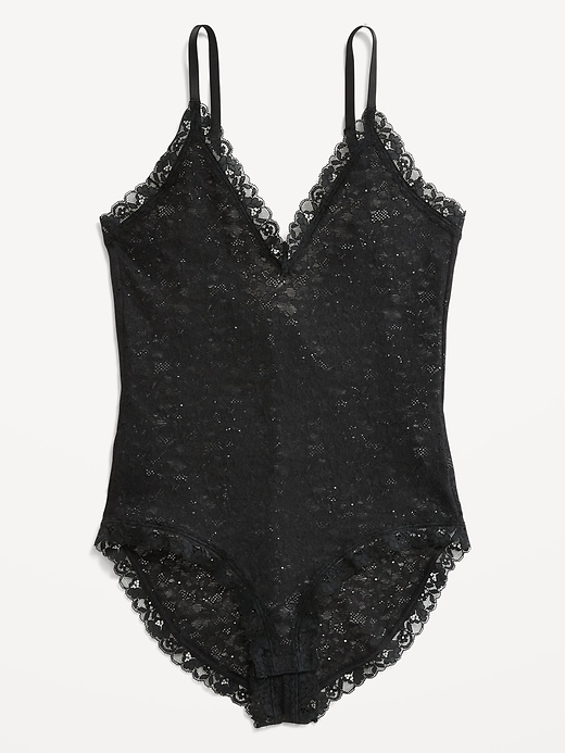 Image number 4 showing, V-Neck Lace Bodysuit